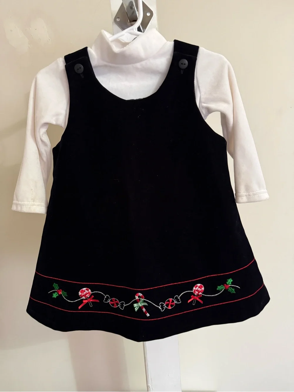 Sophia Rose Velvet Christmas Dress Set